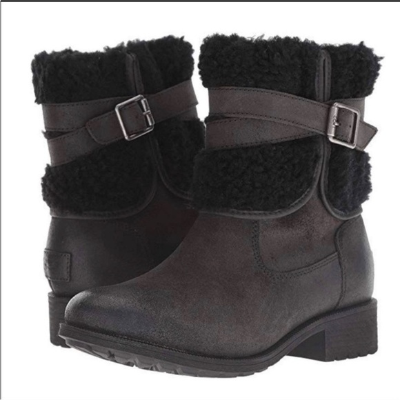 UGG Shoes - UGG BLAYRE III BLACK ZIPPER SHEARLING US 7